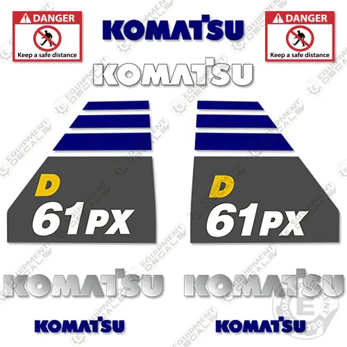 Fits Komatsu D61px-23 Decal Kit Dozer 1