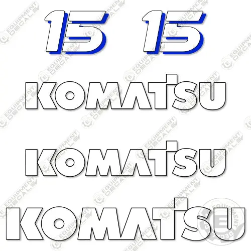 Fits Komatsu Fg15 Decal Kit Forklift 1