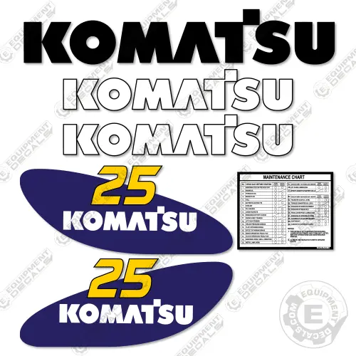 Fits Komatsu Fg25st-14 Decal Kit Forklift 1