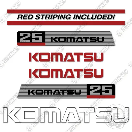 Fits Komatsu Fg25t-11 Decal Kit Forklift 1