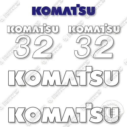 Fits Komatsu Fg32hst-16 Decal Kit Forklift 1
