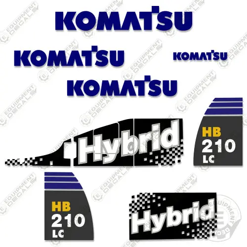 Fits Komatsu Hb210lc-1 Decal Kit Excavator 1