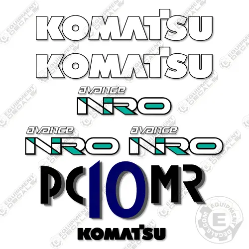 Fits Komatsu Pc10mr-1 Decal Kit Mini Excavator 1