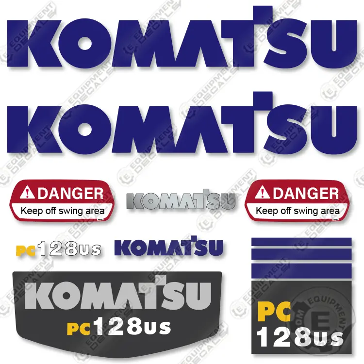 Fits Komatsu Pc128us-2 Decal Kit Excavator 1