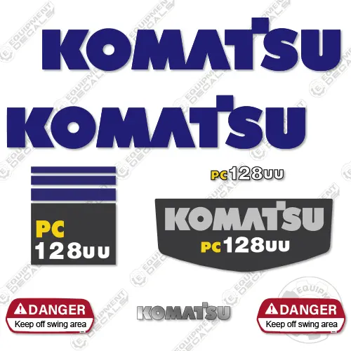Fits Komatsu Pc128uu-2 Decal Kit Excavator 1