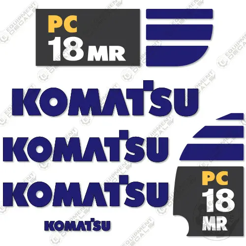 Fits Komatsu Pc18mr-3 Decal Kit Mini Excavator 1