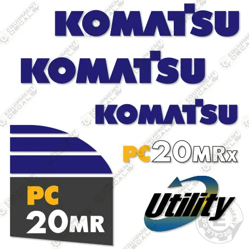 Fits Komatsu Pc20mrx-1 Decal Kit Mini Excavator Decals 1