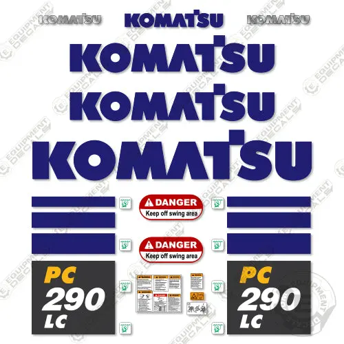 Fits Komatsu Pc290lc-11 Decal Set Excavator 1