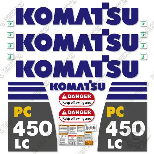 Fits Komatsu Pc450lc-8 Decal Kit Excavator 1