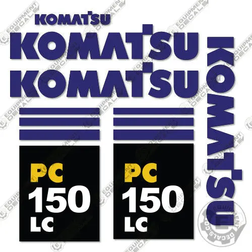 Fits Komatsu Pc 150 Lc Decal Set Excavator Decals 1