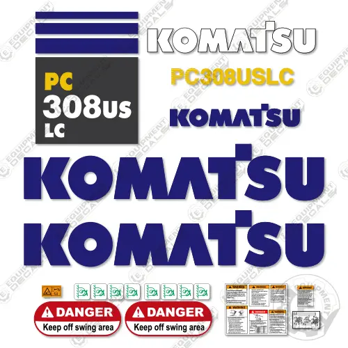 Fits Komatsu Pc308uslc-3 Decal Kit Excavator 1
