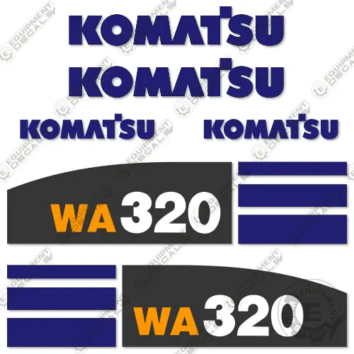 Fits Komatsu Wa320-5 Decal Set Wheel Loader 1