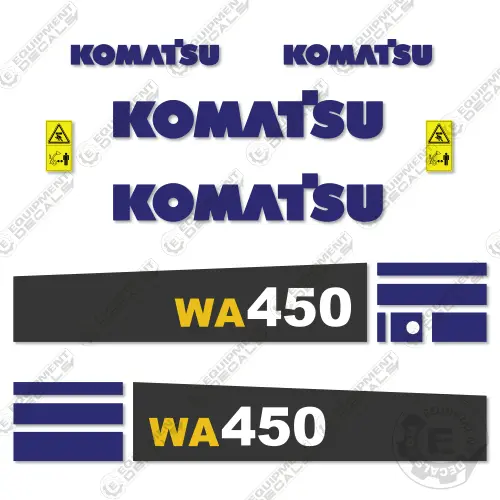 Fits Komatsu Wa450-5 Decal Kit Wheel Loader 1