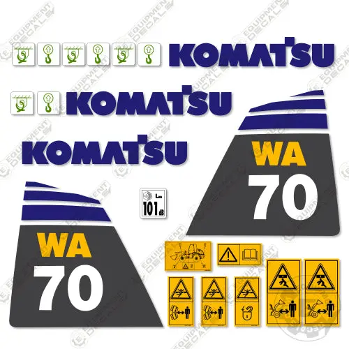 Fits Komatsu Wa70-7 Decal Kit Wheel Loader 1