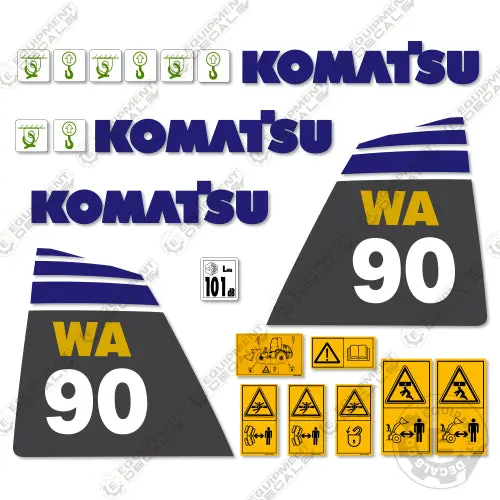 Fits Komatsu Wa90-5 Decal Kit Wheel Loader 1