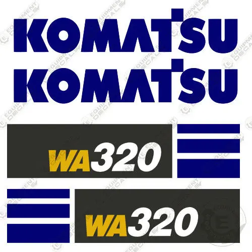 Fits Komatsu Wa320-8 Decal Set Wheel Loader Decals 1