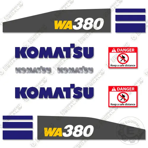 Fits Komatsu Wa 380-7 Decal Kit Wheel Loader 1
