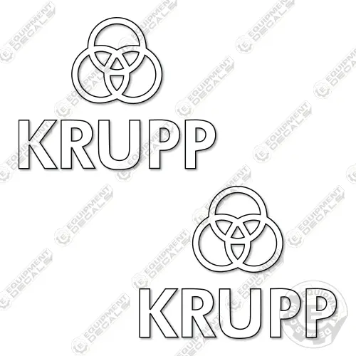 Fits Krupp Logo Decal Kit Hammer - 11" Wide 1