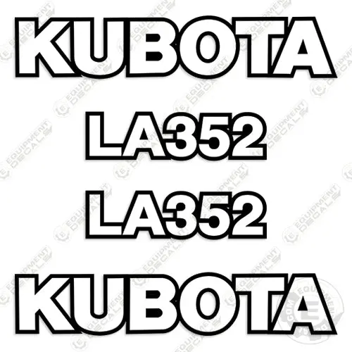 Fits Kubota La352 Decal Kit Front-End Loader Attachment 1