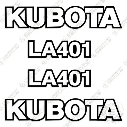Fits Kubota La401 Decal Kit Front-End Loader Attachment 1