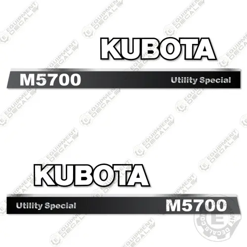 Fits Kubota M5700 Decal Kit Tractor (Utility Special) 1