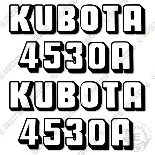 Fits Kubota 4530A Decal Kit Tractor 1