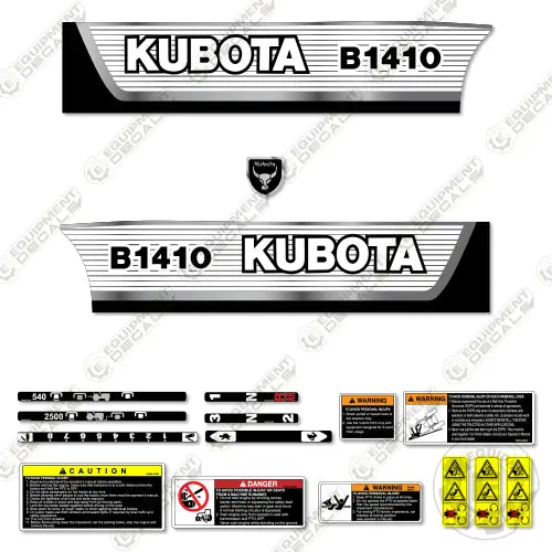 Fits Kubota B1410 Decal Kit Tractor 1
