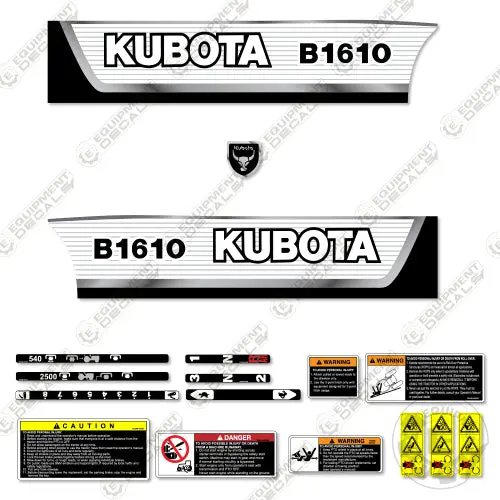 Fits Kubota B1610 Decal Kit Tractor 1