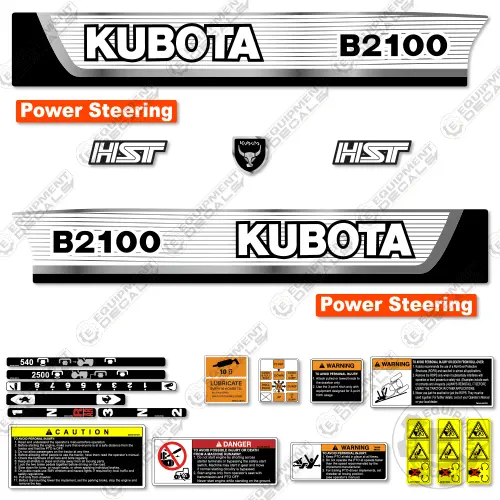 Fits Kubota B2100 Decal Kit Tractor 1