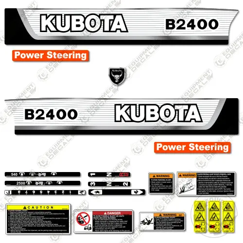 Fits Kubota B2400 Decal Kit Tractor 1