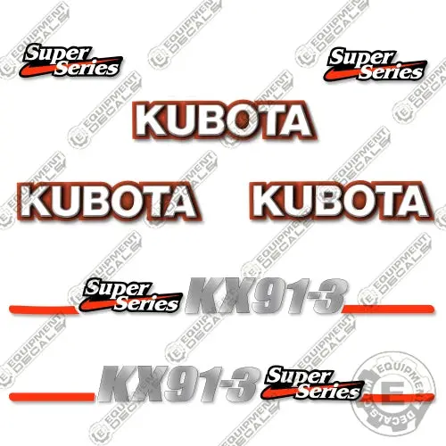 Fits Kubota Kx91-3 Decal Kit Mini Excavator 1