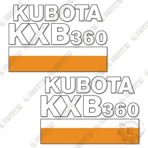 Fits Kubota Kxb360 Decal Kit Hammer 1