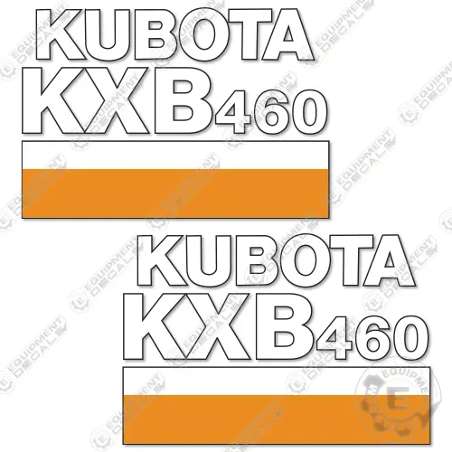 Fits Kubota Kxb460 Decal Kit Hammer 1