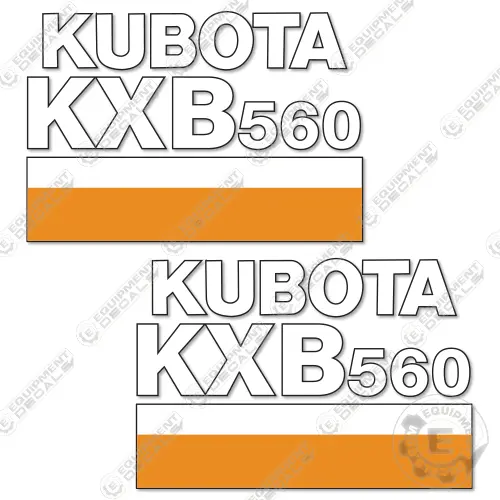 Fits Kubota Kxb560 Decal Kit Hammer 1
