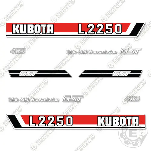 Fits Kubota L2250 Decal Kit Tractor 1