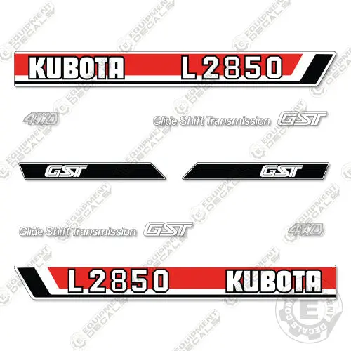 Fits Kubota L2850 Decal Kit Tractor 1