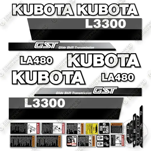Fits Kubota L3300 Decal Kit Tractor 1