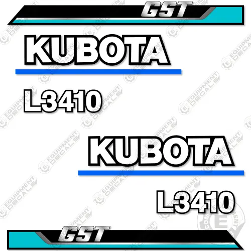 Fits Kubota L3410 Gst Decal Kit Utility Tractor 1