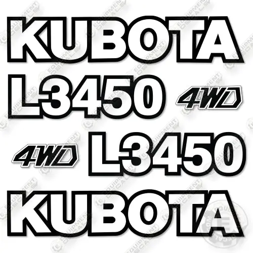 Fits Kubota L3450 Decal Kit Tractor 1