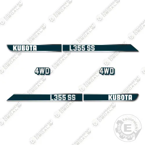 Fits Kubota L355 Ss Decal Kit Tractor (Vintage Blue) 1