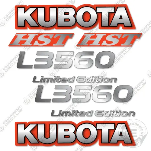 Fits Kubota L3560 Limited Edition Decal Kit Tractor 1