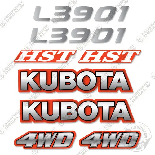 Fits Kubota L3901 Decal Kit Tractor 1