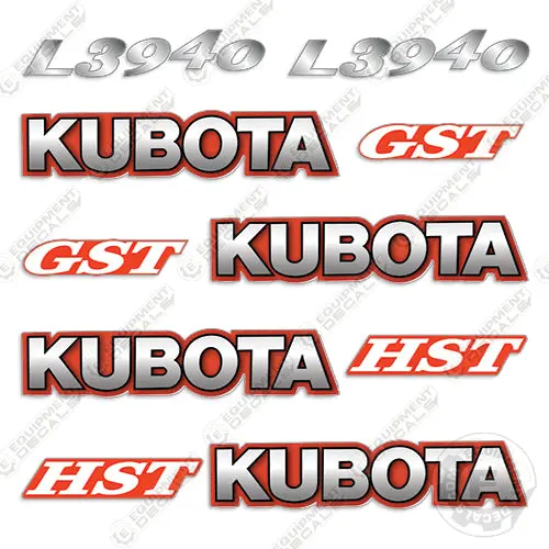 Fits Kubota L3940 Decal Kit Tractor 1
