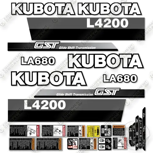 Fits Kubota L4200 Decal Kit Tractor 1