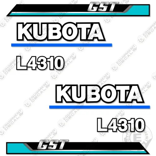 Fits Kubota L4310 Gst Decal Kit Utility Tractor 1