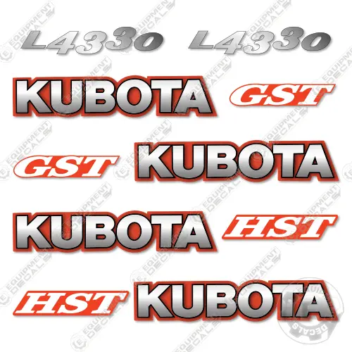 Fits Kubota L4330 Decal Kit Tractor 1