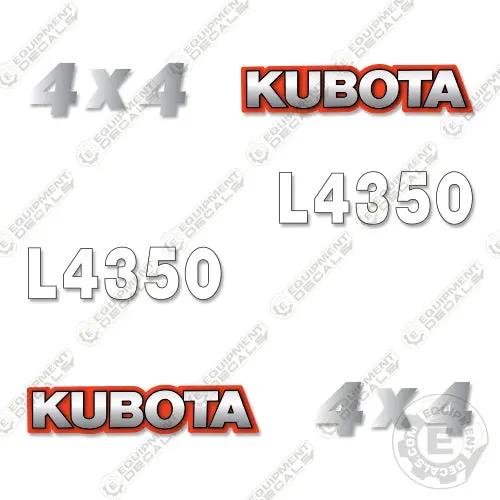 Fits Kubota L4350 Decal Kit Tractor 1