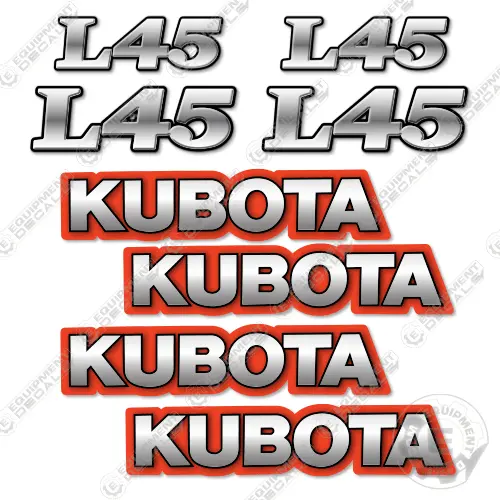 Fits Kubota L45 Decal Kit Backhoe 1