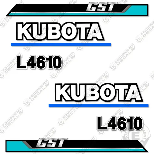 Fits Kubota L4610 Gst Decal Kit Utility Tractor 1
