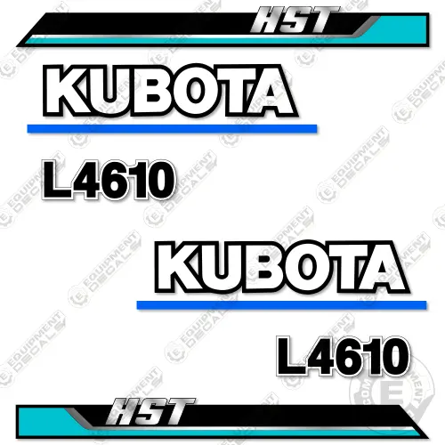 Fits Kubota L4610 Hst Decal Kit Utility Tractor 1